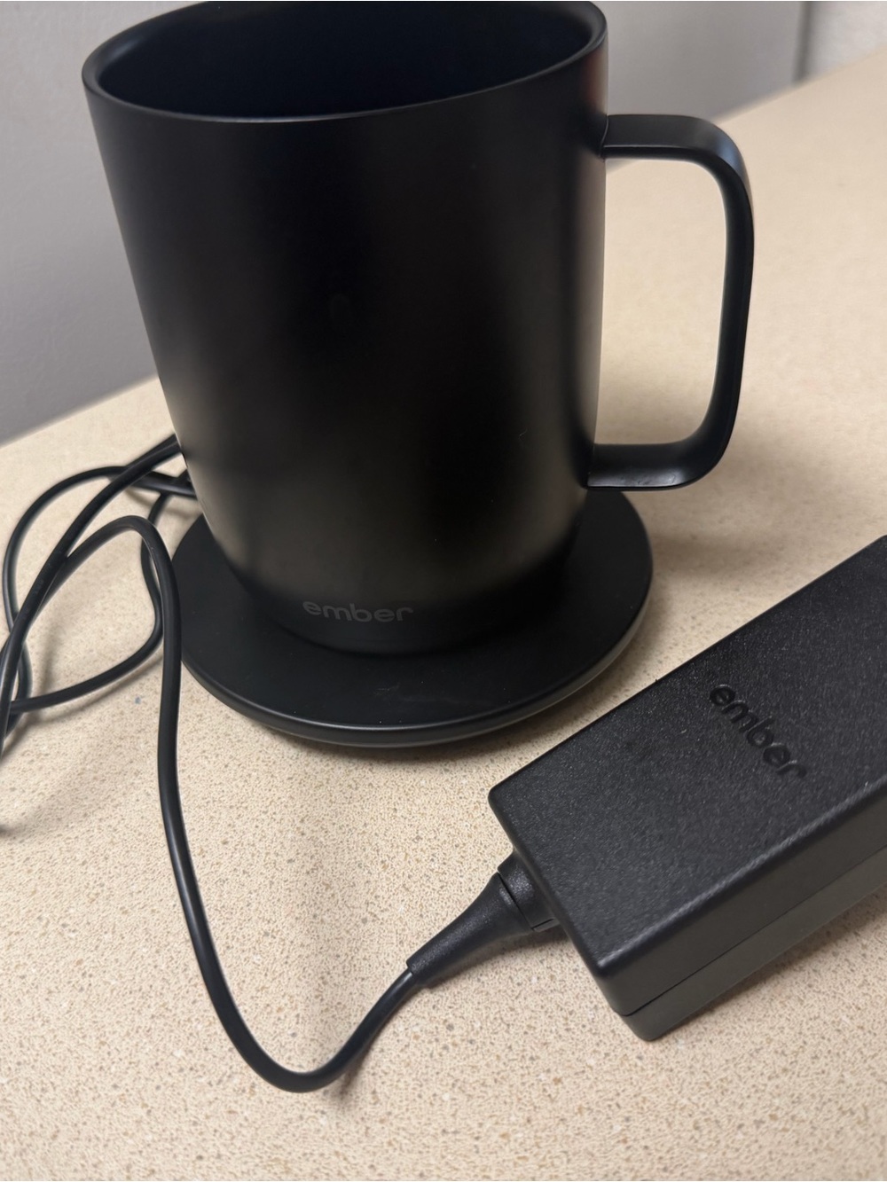 Ember Black Temperature Control Mug with Charging Coaster